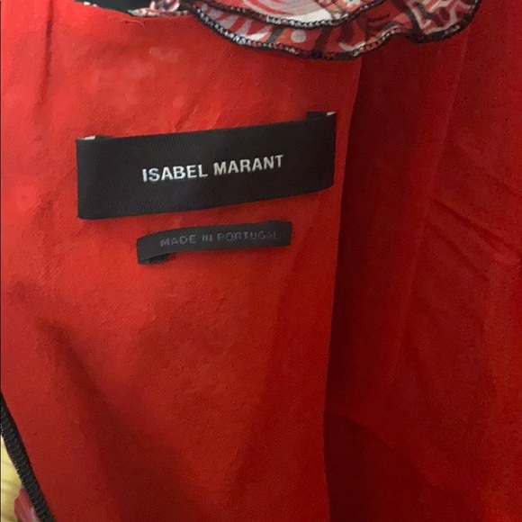 ISABEL MARANT Enta Dress in Red Paisley Bandana - Picture 11 of 11